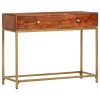 Mesa consola 100x35x76 cm madeira de acácia maciça - Image 10