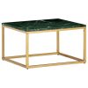Mesa de centro 60x60x35cm pedra genuína textura mármore verde - Image 9