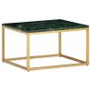 Mesa de centro 60x60x35cm pedra genuína textura mármore verde - Image 10