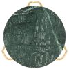 Mesa centro 40x40x40cm pedra genuína textura mármore verde - Image 2