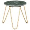 Mesa centro 40x40x40cm pedra genuína textura mármore verde - Image 4