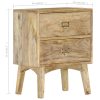 Mesa de cabeceira 40x35x55 cm madeira de mangueira maciça - Image 7