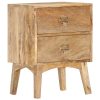 Mesa de cabeceira 40x35x55 cm madeira de mangueira maciça - Image 8