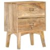 Mesa de cabeceira 40x35x55 cm madeira de mangueira maciça - Image 9