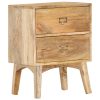 Mesa de cabeceira 40x35x55 cm madeira de mangueira maciça - Image 10