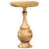 Mesa de apoio redonda 43x43x66 cm madeira de mangueira maciça - Image 11