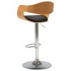 Bancos de bar 2 pcs madeira curvada e couro artificial preto - Image 5