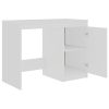 Secretária 140x50x76 cm contraplacado branco - Image 5