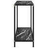 Mesa consola 80x35x75 cm vidro temperado preto - Image 3