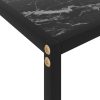 Mesa consola 80x35x75 cm vidro temperado preto - Image 5