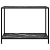 Mesa consola 100x35x75 cm vidro temperado preto - Image 2