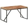 Mesa de jantar 140x70x76 cm madeira acácia maciça e mangueira - Image 11