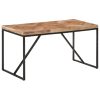 Mesa de jantar 140x70x76 cm madeira acácia maciça e mangueira - Image 9