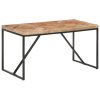 Mesa de jantar 140x70x76 cm madeira acácia maciça e mangueira - Image 10
