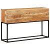 Mesa consola 120x30x75 cm madeira de acácia maciça - Image 11