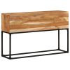 Mesa consola 120x30x75 cm madeira de acácia maciça - Image 8