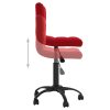Cadeiras de jantar giratórias 2 pcs veludo vermelho tinto - Image 6