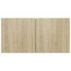 7 pcs conjunto móveis de TV derivados madeira carvalho sonoma - Image 5