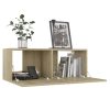 6pcs conjunto de móveis de TV derivados madeira carvalho sonoma - Image 3