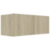 5pcs conjunto de móveis de TV derivados madeira carvalho sonoma - Image 4