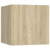 4pcs conjunto de móveis de TV derivados madeira carvalho sonoma - Image 3