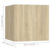 4pcs conjunto de móveis de TV derivados madeira carvalho sonoma - Image 6