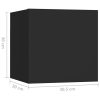 Mesas de cabeceira 2 pcs 30,5x30x30 cm derivados madeira preto - Image 11