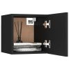 Mesas de cabeceira 2 pcs 30,5x30x30 cm derivados madeira preto - Image 4