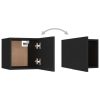 Mesas de cabeceira 2 pcs 30,5x30x30 cm derivados madeira preto - Image 9