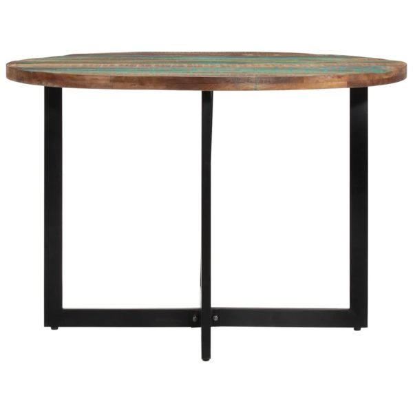 Mesa de jantar 110x75 cm madeira recuperada maciça - Image 2