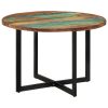 Mesa de jantar 110x75 cm madeira recuperada maciça - Image 11
