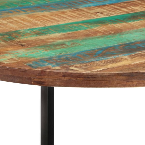 Mesa de jantar 110x75 cm madeira recuperada maciça - Image 3