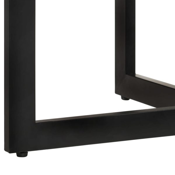 Mesa de jantar 110x75 cm madeira recuperada maciça - Image 4