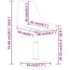 Cadeiras de jantar giratórias 4 pcs PP lilás - Image 9