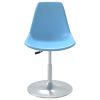 Cadeiras de jantar giratórias 4 pcs PP azul - Image 3