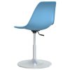 Cadeiras de jantar giratórias 4 pcs PP azul - Image 6