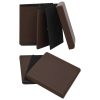 Bancos de arrumação dobráveis 2 pcs PVC castanho - Image 5