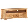 Móvel de TV madeira de acácia maciça 110x30x40 cm castanho - Image 11