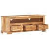 Móvel de TV madeira de acácia maciça 110x30x40 cm castanho - Image 4