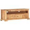 Móvel de TV madeira de acácia maciça 110x30x40 cm castanho - Image 9