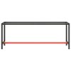 Estrutura p/ bancada 210x50x79 cm metal preto e vermelho mate - Image 3