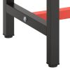 Estrutura p/ bancada 210x50x79 cm metal preto e vermelho mate - Image 7
