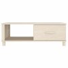 Mesa de centro HAMAR 100x55x35 cm pinho maciço castanho-mel - Image 4