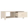 Mesa de centro HAMAR 100x55x35 cm pinho maciço castanho-mel - Image 6