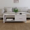 Mesa de centro HAMAR 100x55x35 cm pinho maciço branco - Image 2