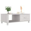 Mesa de centro HAMAR 100x55x35 cm pinho maciço branco - Image 3