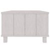 Mesa de centro HAMAR 100x55x35 cm pinho maciço branco - Image 5