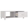 Mesa de centro HAMAR 100x55x35 cm pinho maciço branco - Image 6