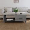 Mesa de centro HAMAR 100x55x35 cm pinho maciço cinza-escuro - Image 2