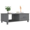 Mesa de centro HAMAR 100x55x35 cm pinho maciço cinza-escuro - Image 3
